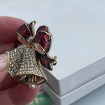 Anne Klein Vintage  double bell moving pearls brooch Photo 3