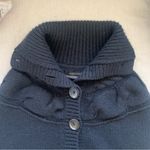 Club Monaco  Black Knit Button-Up Vest Size Small Photo 6