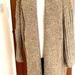 ZARA Tan Ribbed Knit Long Coat Cardigan Jacket Photo 12