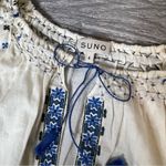 Suno embroidered peasant dress Blue Size 4 Photo 5