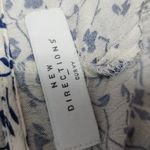 New Directions Blue & White Floral Lantern Sleeve Curvy Kimono Plus Size Size undefined Photo 6