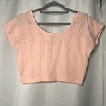 Anchor Blue  Pastel Pink Crop Top Medium Photo 1