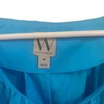 Worthington  NWT cotton blend puffy sleeve belted vneck pleated medium Photo 3