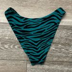 Xhilaration Cute Swimwear Sz S Bikini Bottom Green & Black Animal Zebra Print Photo 4