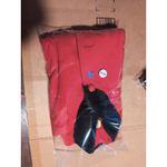 Leslie Fay Women's Medium Red Blazer, Faux Fur Collar & Cuffs, Size 8, Outerwear Photo 6