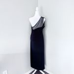 Ralph Lauren Black one shoulder maxi dress with mesh overlay #formal #elegant #event Photo 2