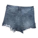 Celebrity Pink High Rise Waisted Charcoal Black Raw Hem Denim Jean Shorts 7/28 Photo 1