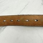 Georgia Boot Distressed Woven Genuine Leather No Buckle Belt Strap Size 36 Photo 10