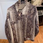 These Three Boutique Brown Snakeskin Jacket Photo 0