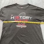 Majestic EUC Red Sox 2018 World Series History Made Grey Tee Shirt, Size Small Photo 5