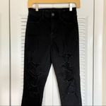 American Eagle  Jeans Curvy Distressed High Rise Jeggings Black Size 2 Photo 1
