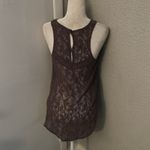 American Eagle Outfitters Purple Crochet Tank XS Festival Boho Summer Floral AEO Photo 1