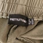 Pretty Little Thing Size 10 Cargo Style Pants & May Pink Crop Top. Preloved Photo 5