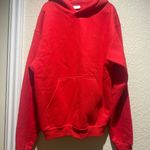NWOT Comfrt Minimalist Hoodie Crimson Red Photo 2