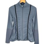 LIJA | Women's Small | Steel Blue Long Sleeve Ruched Athletic Golf Tennis Jacket Gray Photo 0