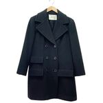 Makoff Salt Lake City Black Wool Coat Vintage Double Breasted Peacoat Sz Medium Photo 1