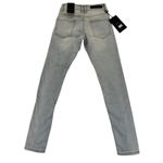 Embellish Distressed Ripped Denim Jeans White Stripe‎ Light Wash Womens Size 28 Blue Photo 12