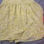 Who What Wear  Yellow Citrus Leopard Print Tiered Midi Skirt small Photo 2