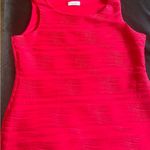 Calvin Klein Fitted Red Tank Top with Scoop Neckline L Photo 3