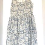 Anthropologie  Blue & White Paisley Mini Dress S Photo 0