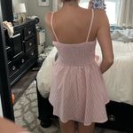 Forever 21 Pink and White Striped Romper Dress Photo 3