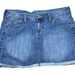 Old Navy Vtg Y2k  Blue Denim Skirt Low Rise Western Cowgirl Rodeo Beach 6 boho Photo 0