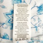 Draper James Cotton Poplin Ruffle Sleeve Sundress Blue White Paisley Size Small Photo 11