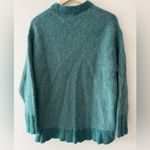 Banana Republic  Andi Oversized Green Sweater Italian Yarn Alpaca Nylon Photo 4