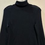 Athleta Futures Black Turtleneck Sweater Size Small Long Sleeve Ribbed Shoulder Photo 12