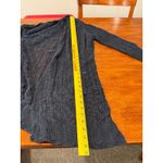 Mudd Y2K Navy Blue Crochet Knit Open Front Long Cardigan Sweater Women's XL Photo 4