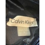 Calvin Klein  2 Navy Blue Velvet Burnout Polka Dot Long Sleeve Dress NWT Holiday Photo 3