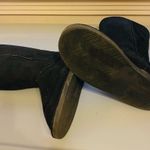 Women’s black polar bear suede short ankle boots Size 8 Photo 1