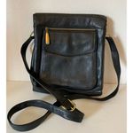 Valerie Stevens  leather crossbody bag in black Photo 0