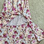 midi floral sun dress with slit Multi Photo 4