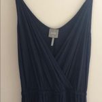 Bobi Navy blue  cotton maxi dress Photo 2