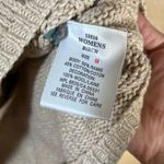 Woolrich  BIRCH Tan Zip Front Floral Pattern‎ Knit Sweater Vest Medium Photo 8