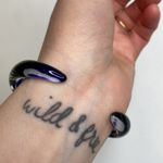 Women’s Squiggle Art Glass Cuff Bracelet Blue White EUC OS Avant Garde Boho Photo 1