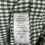 Tuckernuck Pomander Place Green Gingham Frida Wrap Dress Linen Blend Sz XL Photo 6