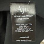 NWT Aje Black Valentina Cotton Poplin Bow Photo 9