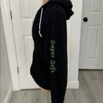 Butter Super Soft Black Embellished One Love Full Zip Hoodie Size L Photo 2