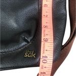 The Sak Venture Pebble Leather Crossbody Messenger Bag Black/Brown Boho Travel Photo 5