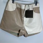 Le lis  Color Block faux Leather Shorts NWT SZ S Photo 6