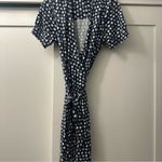 Lilly Pulitzer Downie Blue and White Citrus Fruit Wrap Dress 100% Silk Size 14 Photo 8