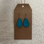 Handmade  leather earrings Photo 2