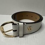 Michael Kors MICHAEL Women's Pebble Belt Medium White Photo 0