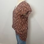 Everleigh Floral Short Sleeve Back Tie Cutout Top Photo 2