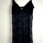 Black Sheer Lace Slip Dress Photo 6