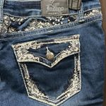 Love Indigo  Premium, Capri, Bling/Sequins, Stretch, Size 10P Photo 2