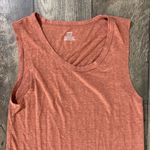 Aerie Light Orange Linen Blend Midi Length T-Shirt Dress Photo 2