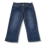 White House | Black Market Jeans Size 0 Noir Pedal Pushers Feel Beautiful Women's Blue Denim Pants Photo 0